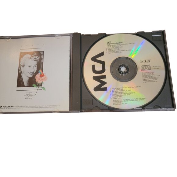 Evita 2 Disc CD Soundtrack Andrew Lloyd Webber Tim Rice 1976 Opera Eva Peron - Picture 10 of 10
